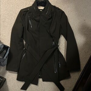 MICHAEL Michael Kors Black Trench Coat